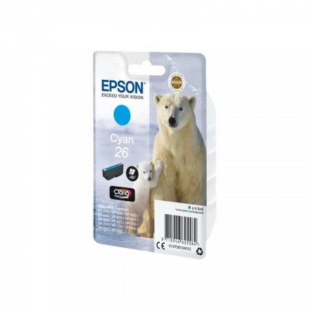 Epson 26 Tinte cyan Standardkapazität 4
