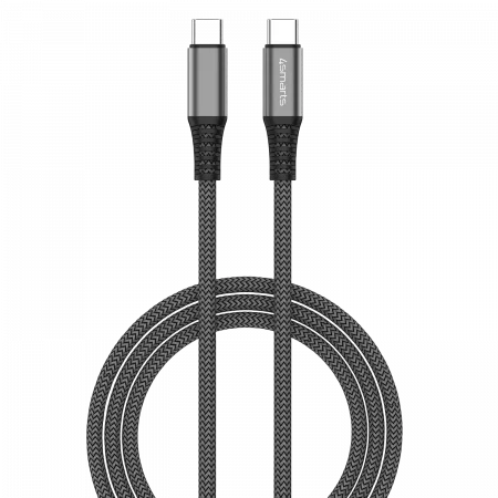 4smarts USB-C auf USB-C Kabel PremiumCord 100W 3m schwarz