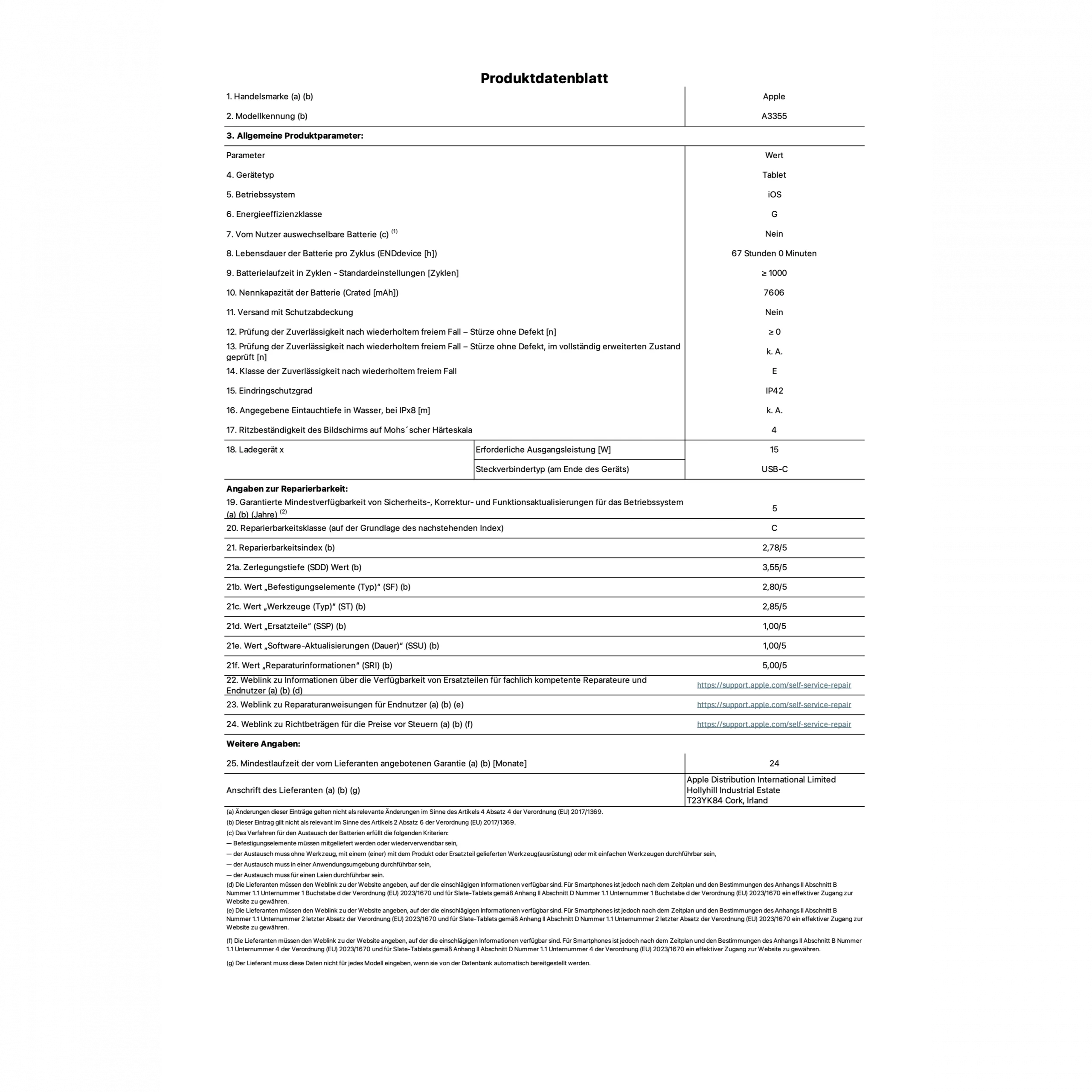 Apple iPad 11" (A16) Wi-Fi + Cellular