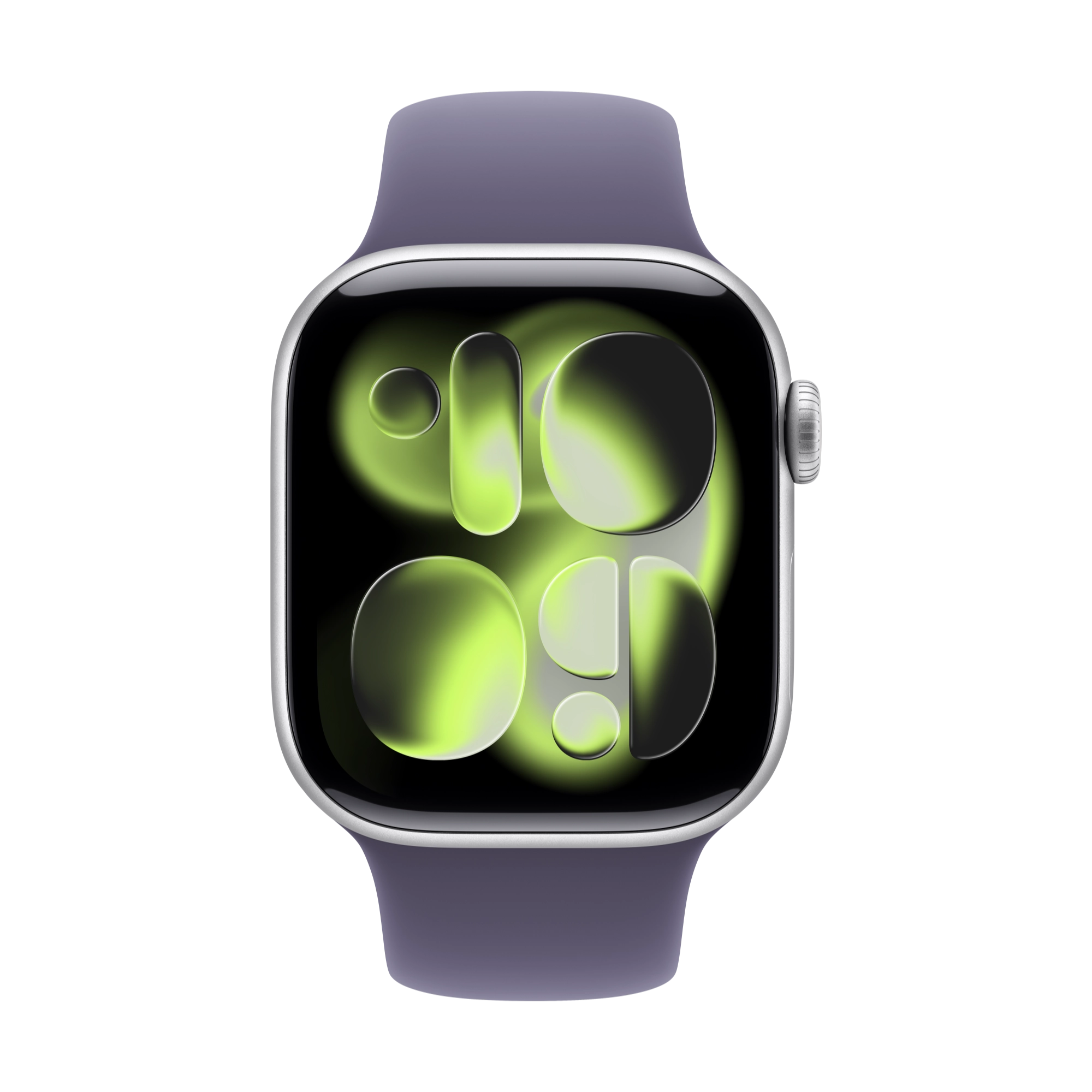 Apple Watch Series 11 GPS+Cellular 42mm Aluminium silber mit nebelviolettem Sportarmband - S/M