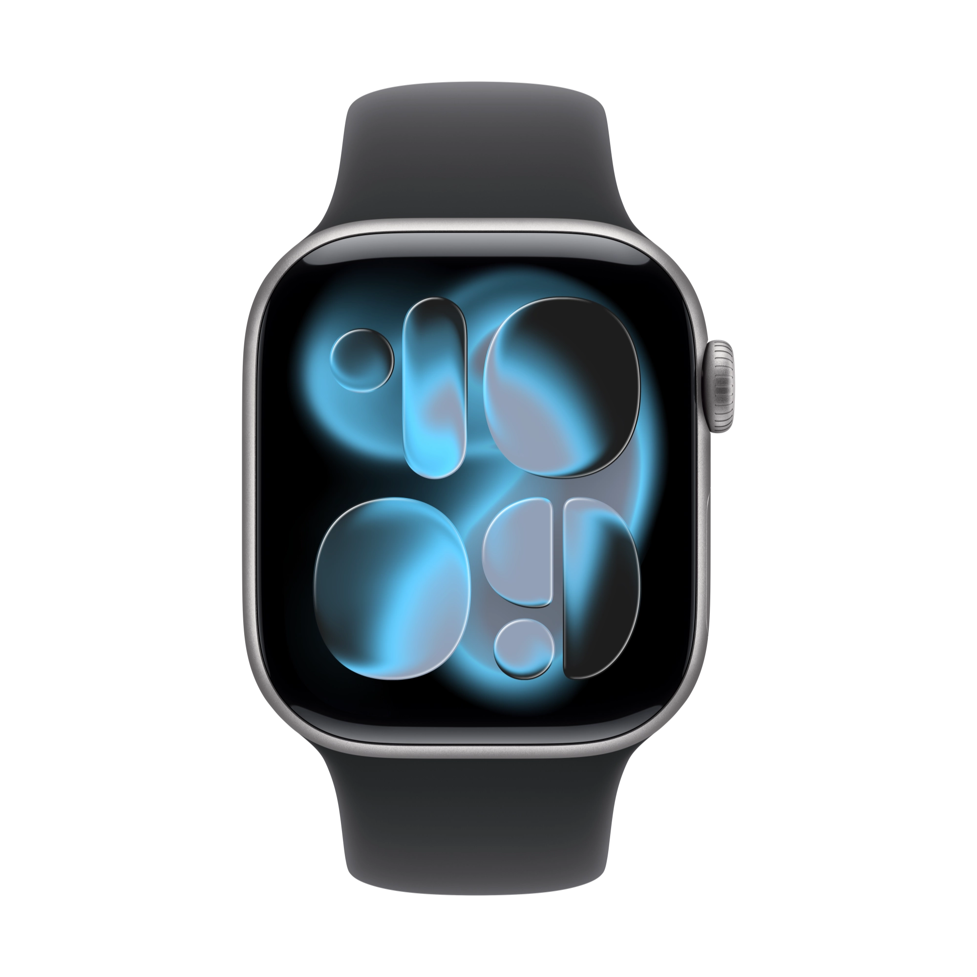 Apple Watch Series 11 GPS+Cellular 42mm Aluminium space grau mit schwarzem Sportarmband - S/M