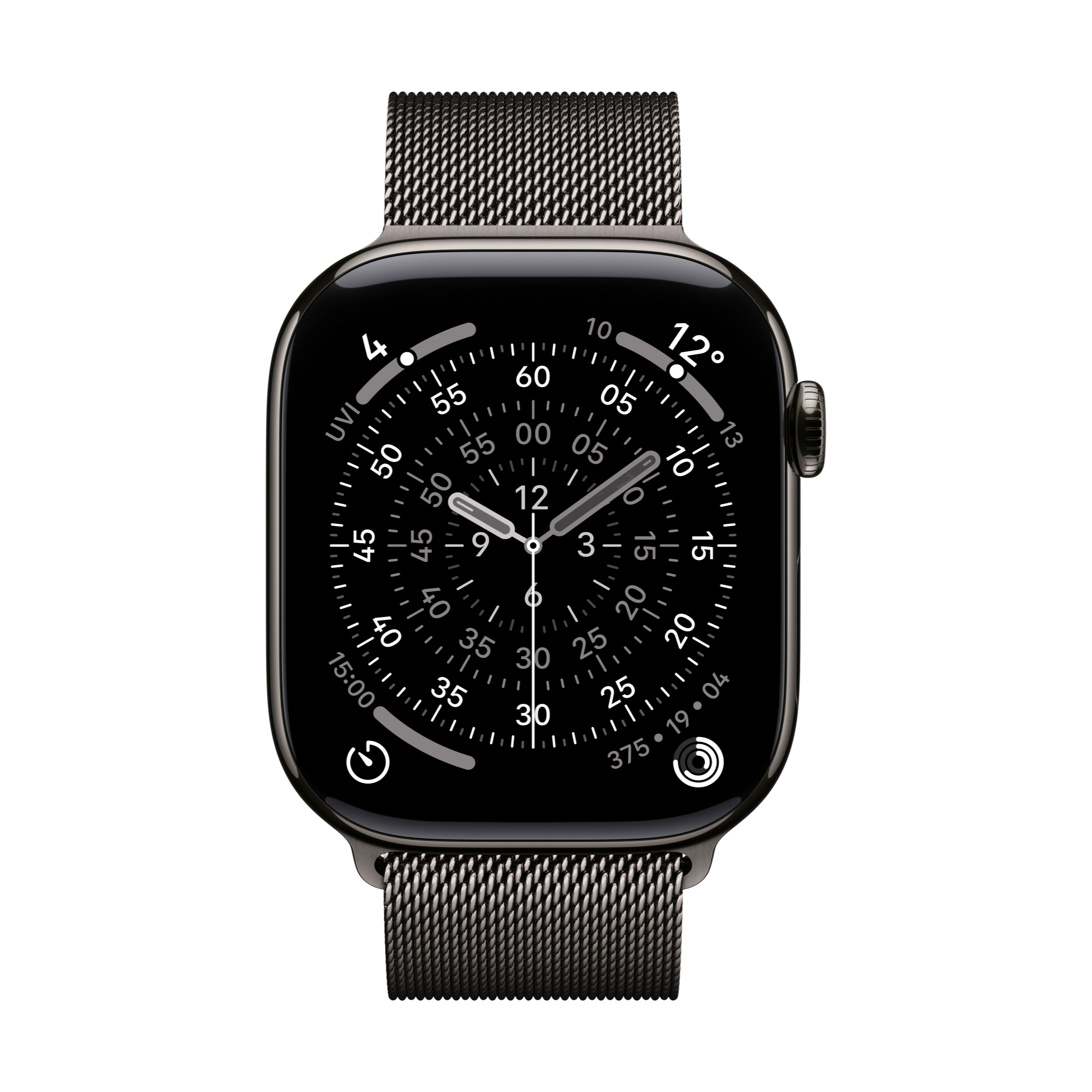 Apple Watch Series 11 GPS+Cellular 46mm Titan schiefer mit Milanaise Loop schiefer S/M