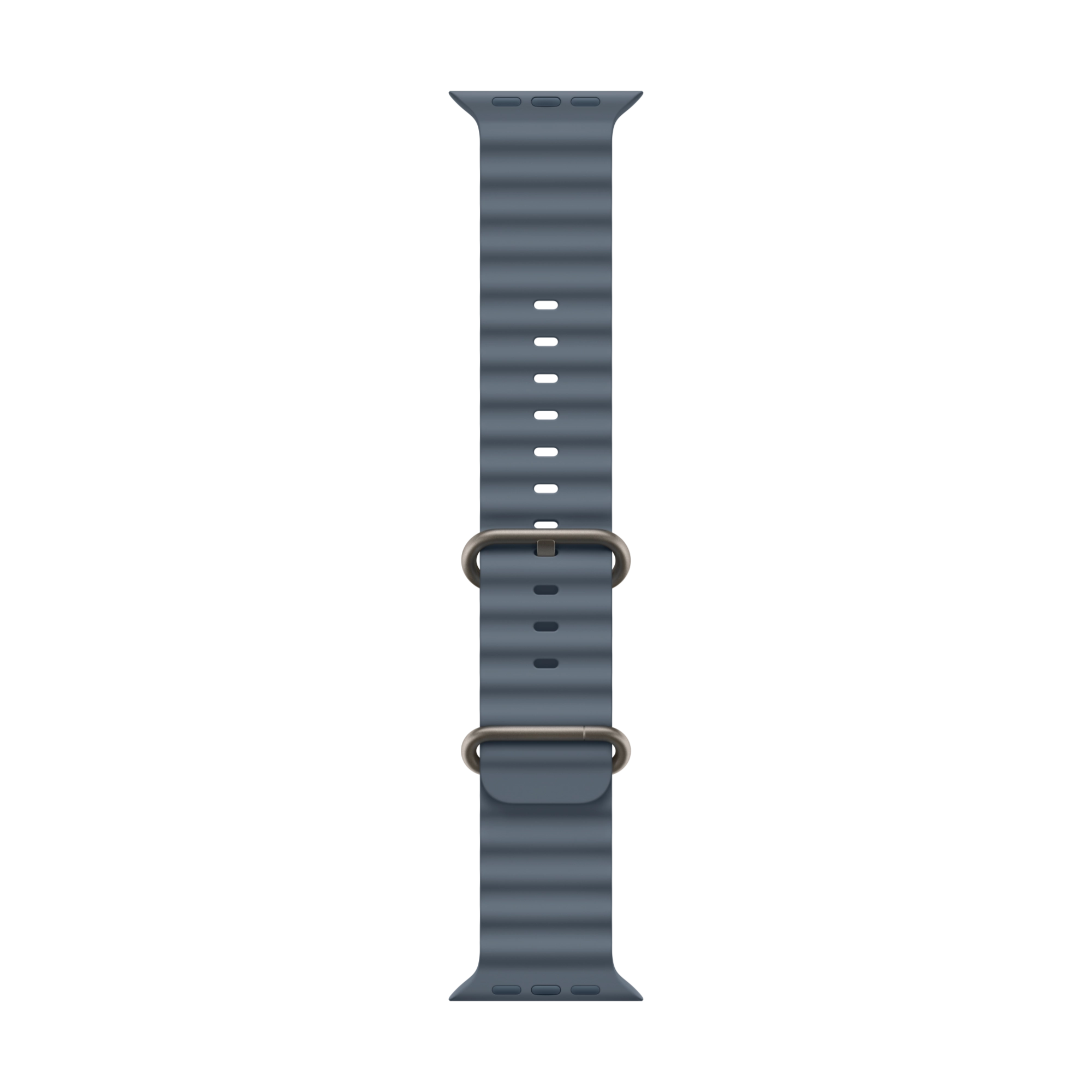 Apple 49 mm Ocean Armband Maritimblau - Titan Natur