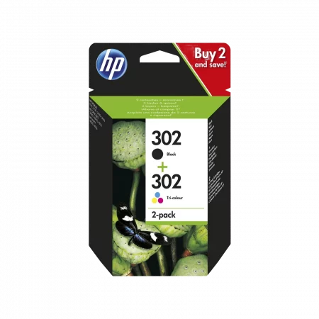 HP Tinte 302 X4D37AE 2er Pack Schwarz / Color (Cyan/Magenta/Gelb)