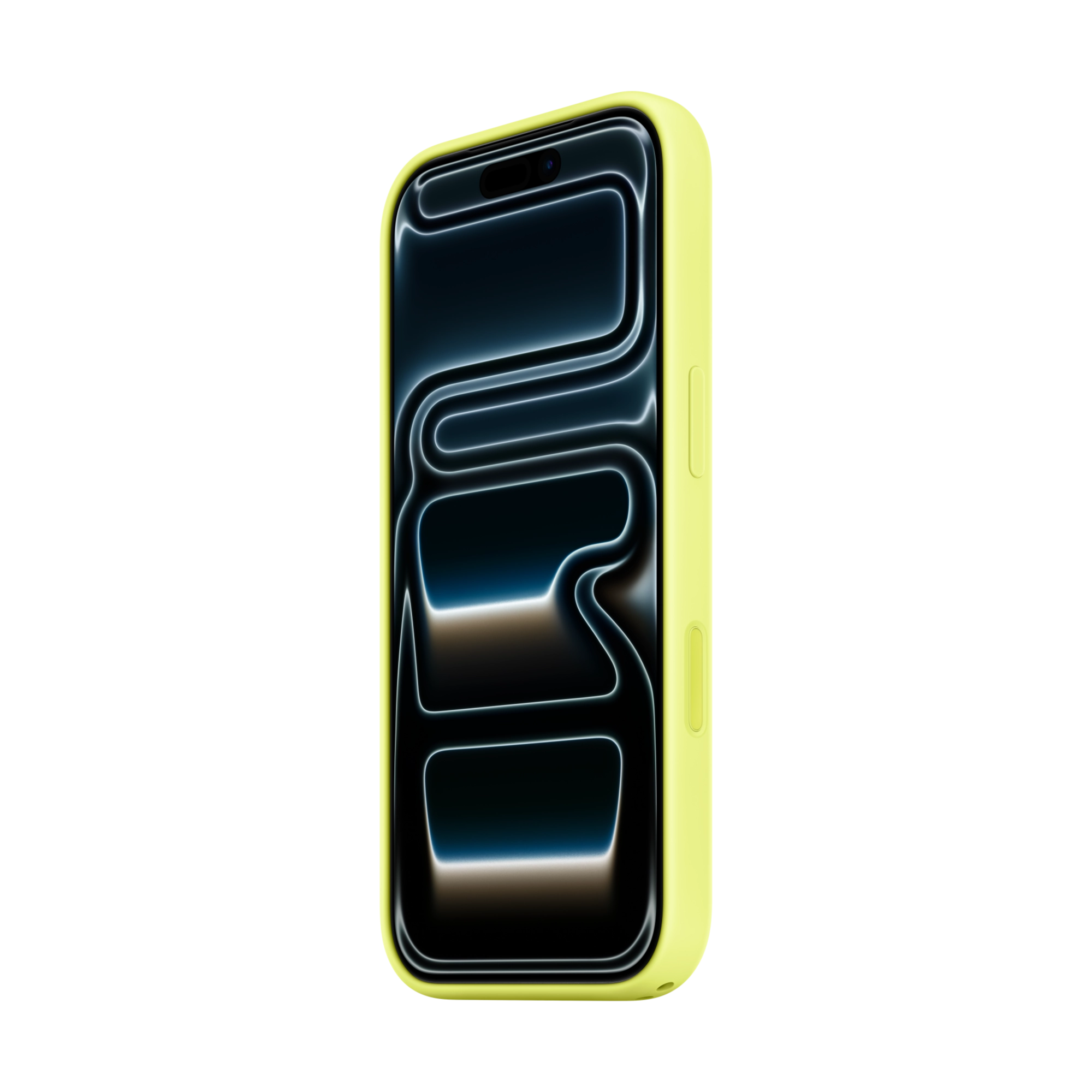 Apple iPhone 17 Pro Silikon Case mit MagSafe - Neongelb