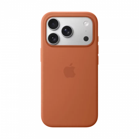 Apple iPhone 17 Pro Silikon Case mit MagSafe - Terracotta