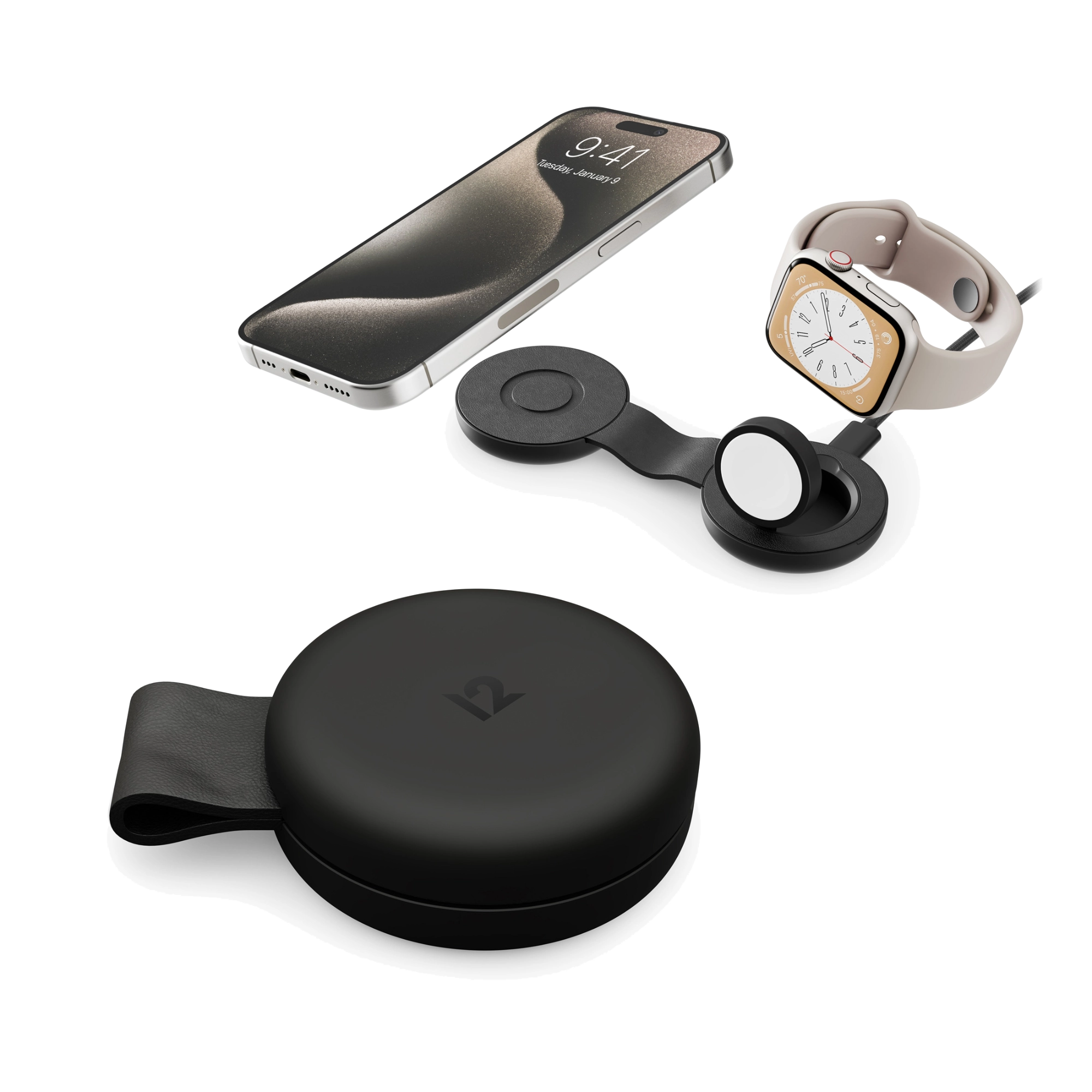 TwelveSouth ButterFly SE 2-in-1 USB-C Qi2 Reiseladegerät