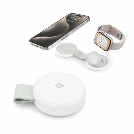 TwelveSouth ButterFly SE 2-in-1 USB-C Qi2 Reiseladegerät