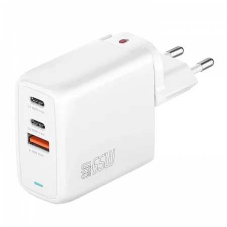 4smarts Ladegerät GaN Flex 65W 2x USB-C+1x USB-A