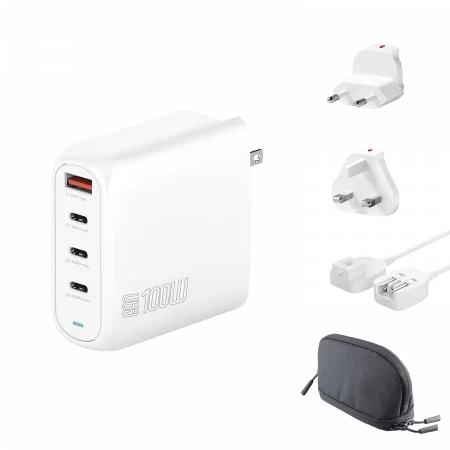 4smarts Ladegerät GaN Flex Pro 100W 3x USB-C+1x USB-A