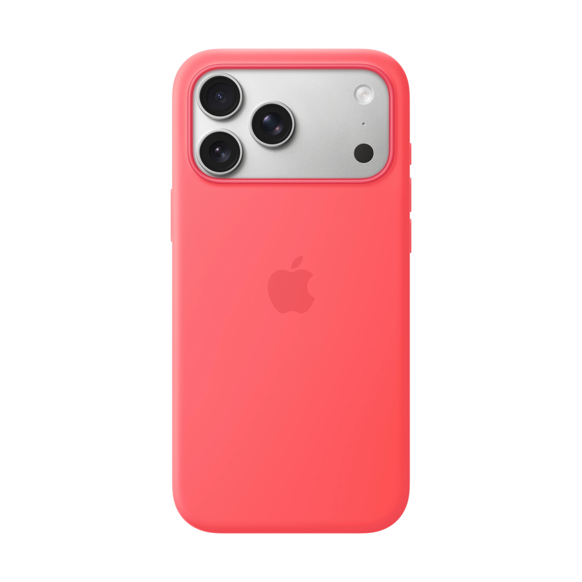 Apple iPhone 17 Pro Max Silikon Case mit MagSafe - guavepink