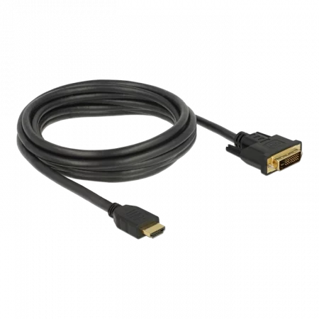 Delock HDMI zu DVI 24+1 Kabel bidirektional 3 m