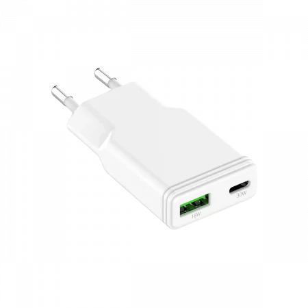 LMP 30W USB-A & USB-C Dual Power Adapter Ultra Slim