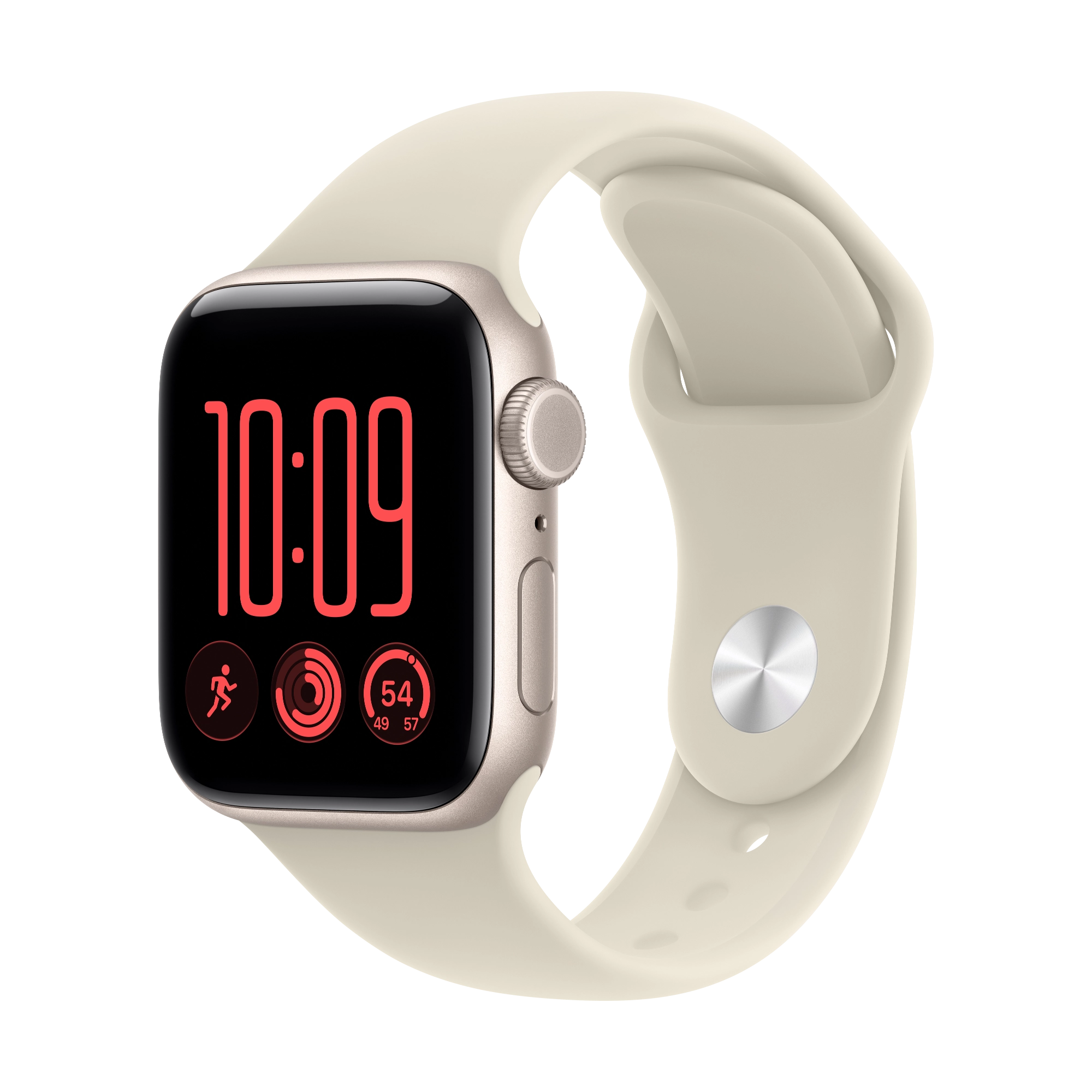 Apple Watch SE 3 GPS + Cellular 40mm polarstern Aluminium Case mit Sportarmband sand - S/M