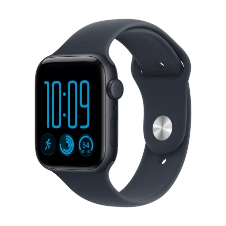 Apple Watch SE 3 GPS + Cellular 44mm mitternacht Aluminium Case mit Sportarmband navyblau - M/L
