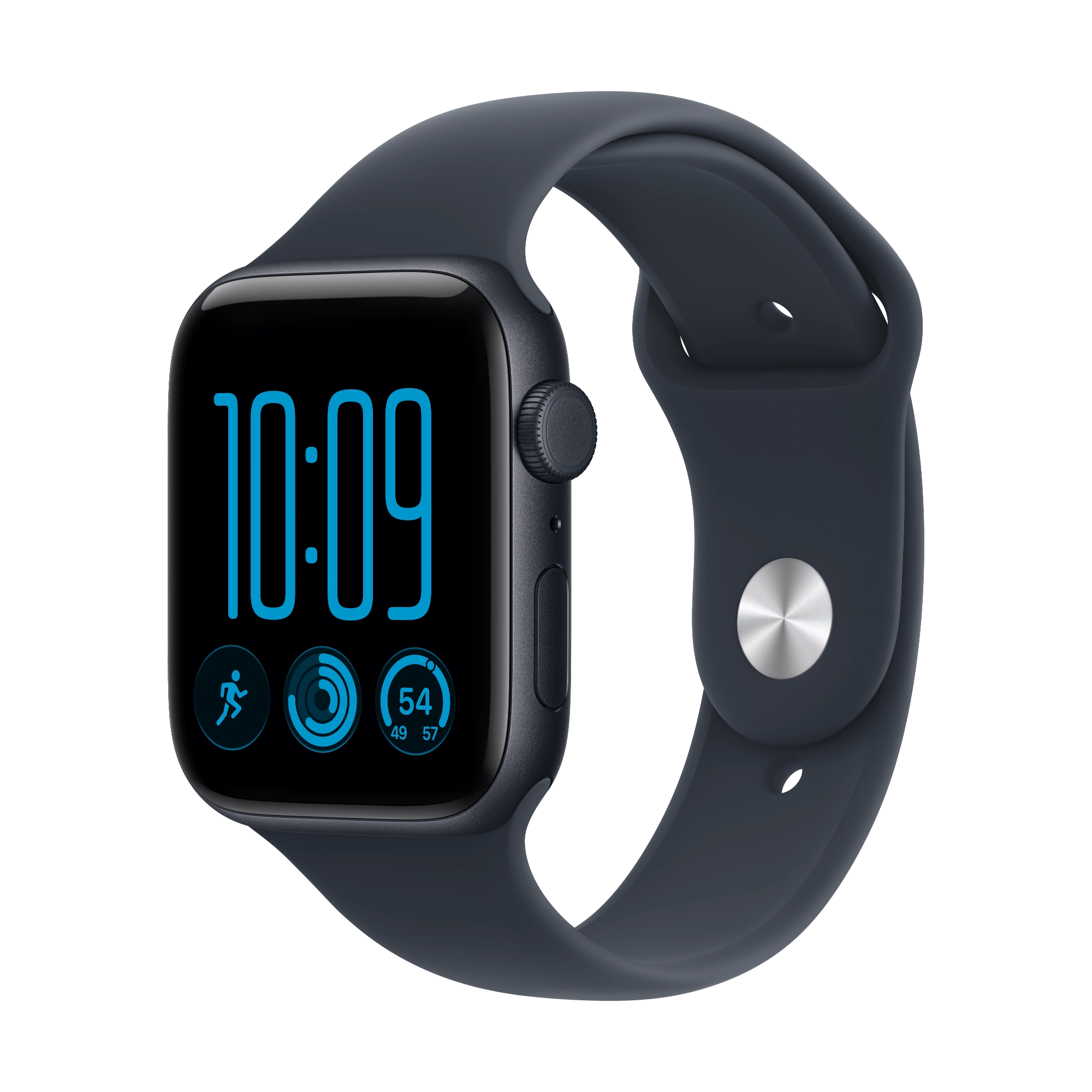 Apple Watch SE 3 GPS + Cellular 44mm mitternacht Aluminium Case mit Sportarmband navyblau - M/L
