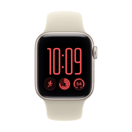 Apple Watch SE 3 GPS 40mm polarstern Aluminium Case mit Sportarmband sand - M/L