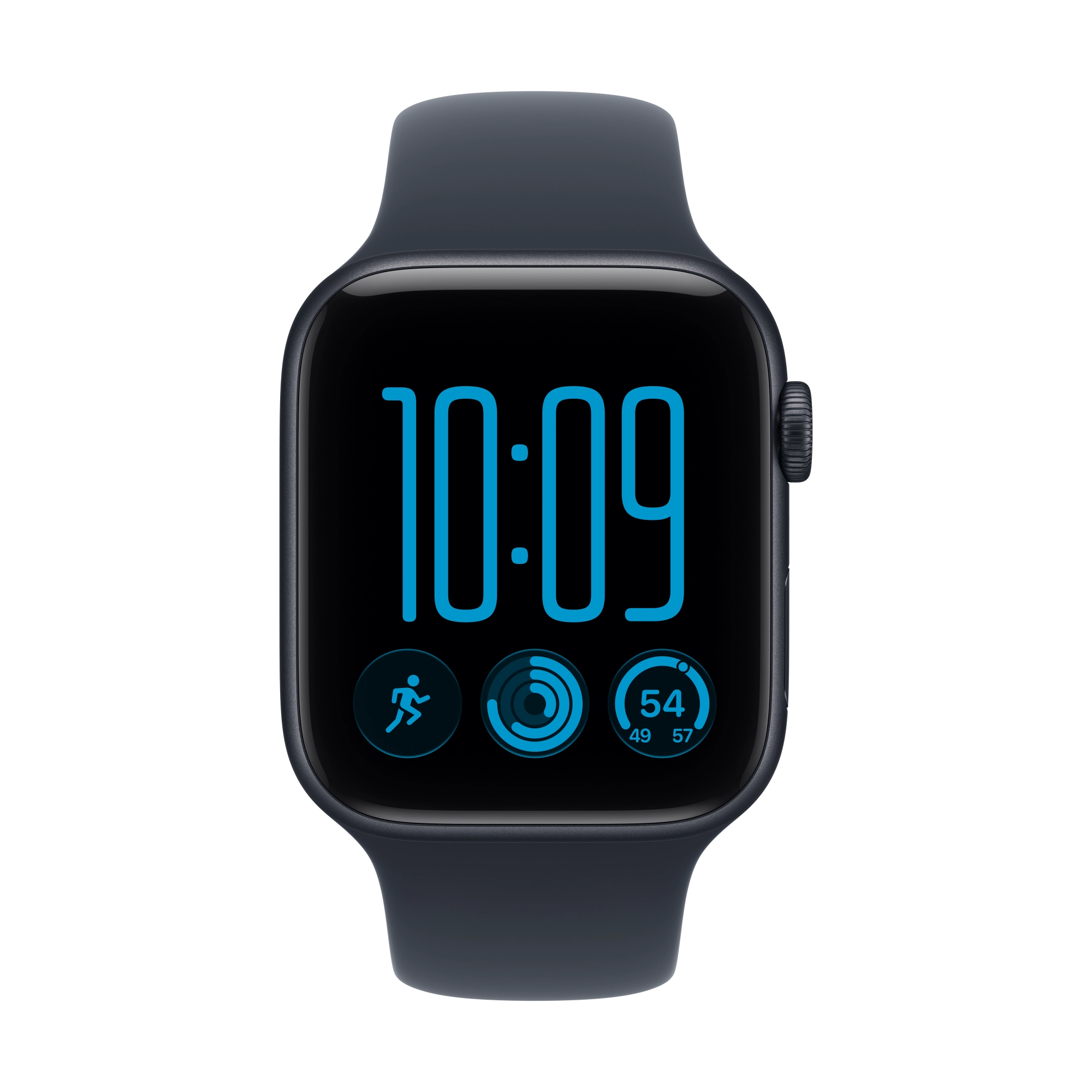 Apple Watch SE 3 GPS 44mm mitternacht Aluminium Case mit Sportarmband navyblau - S/M
