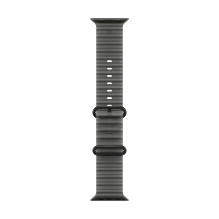 Apple 49 mm Ocean Armband Halbtransparentes Schwarz - Titan Schwarz
