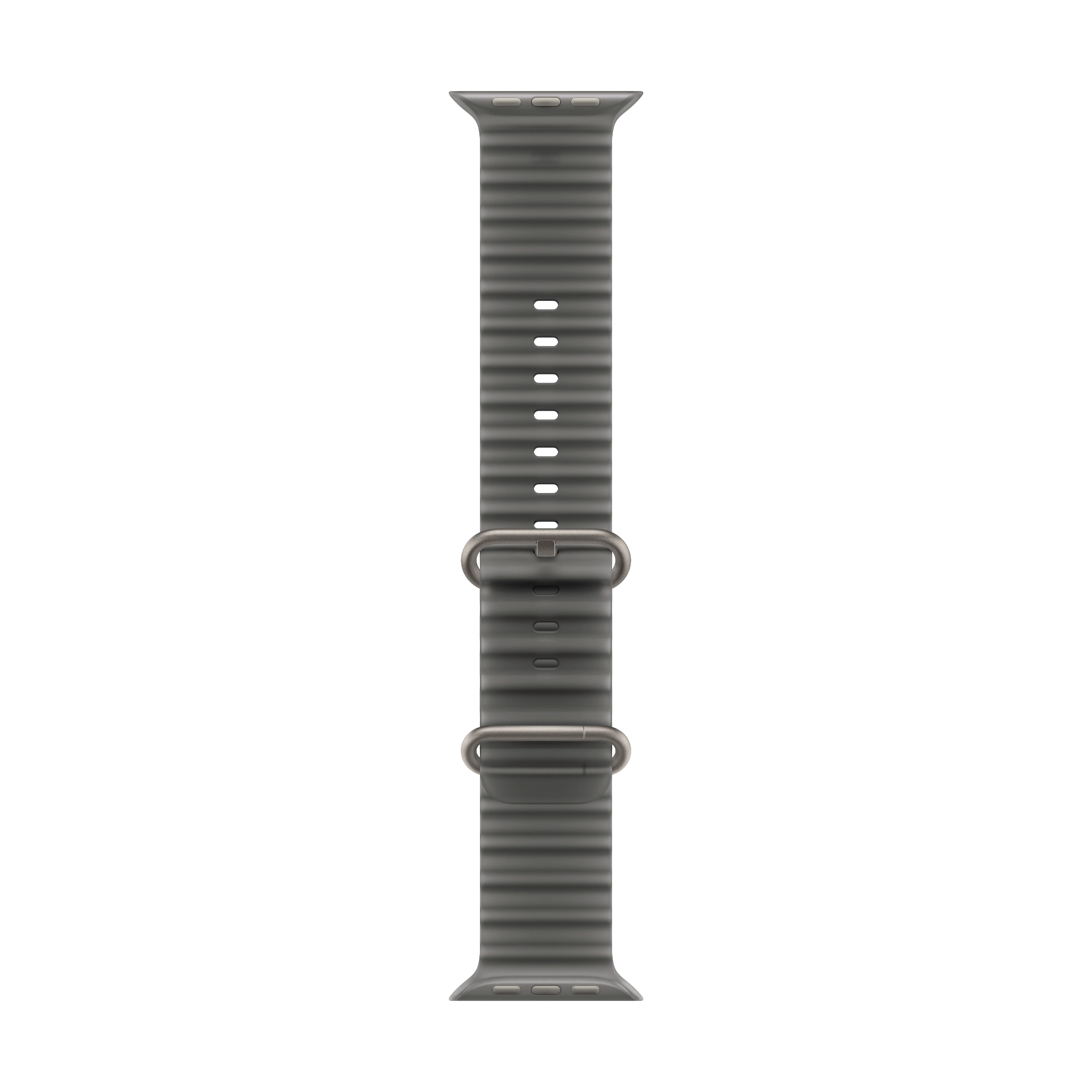 Apple 49 mm Ocean Armband Halbtransparentes Schwarz - Titan Natur
