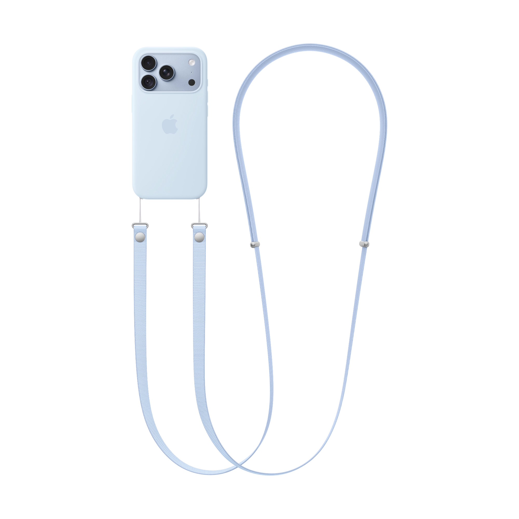 Apple Crossbody Band – Klarblau